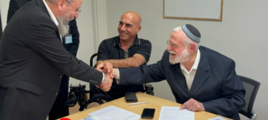 LTC Hadi Falah and rabbis