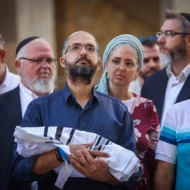 The funeral of Israeli infant Ravid Chaim Gez