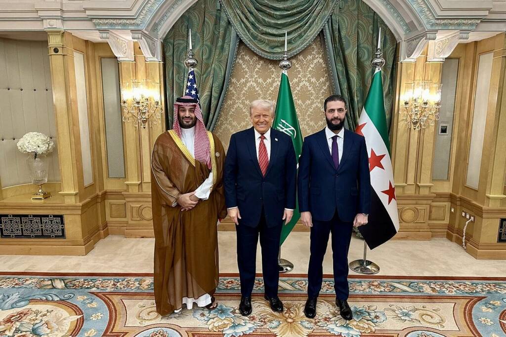 Trump meets with Syrian President Ahmed al-Sharaa and Saudi Crown Prince Mohammed bin Salman