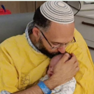 Chananel Gez with son, Ravid Chaim