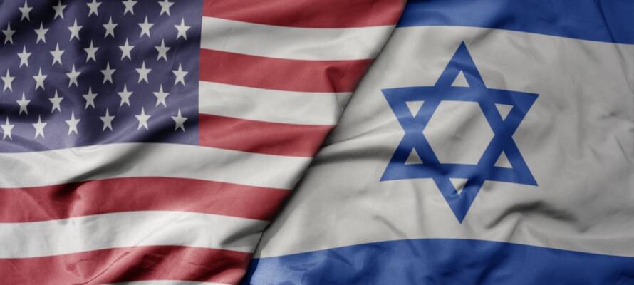 USA Israel flag