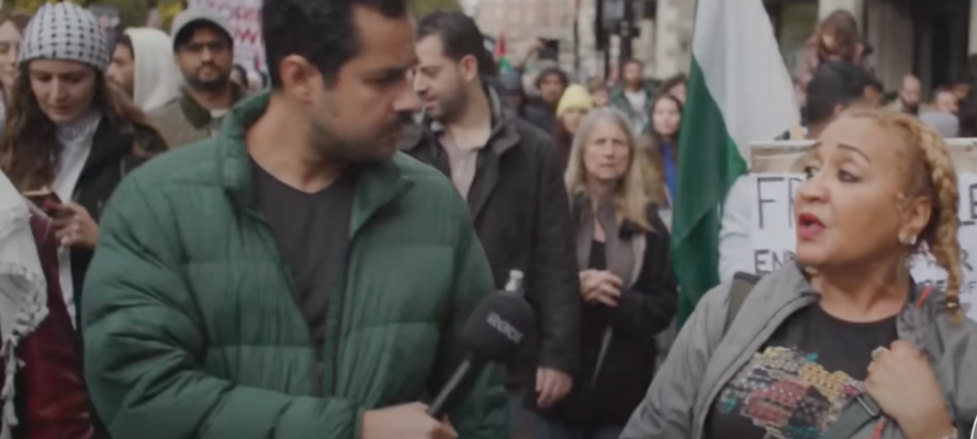 Anti-Israel protester