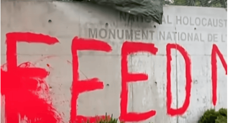 Vandalized Holocaust Monument