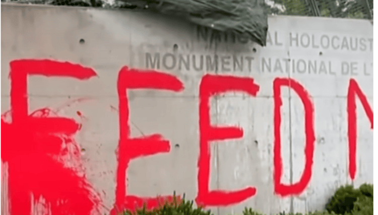 Vandalized Holocaust Monument