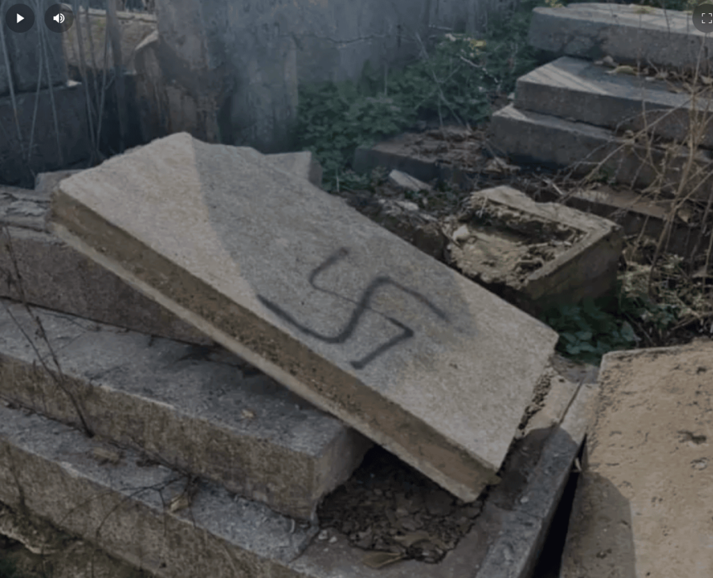 Moldova cemetery vandalized