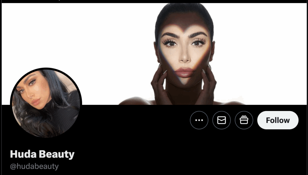 Huda Beauty X Account