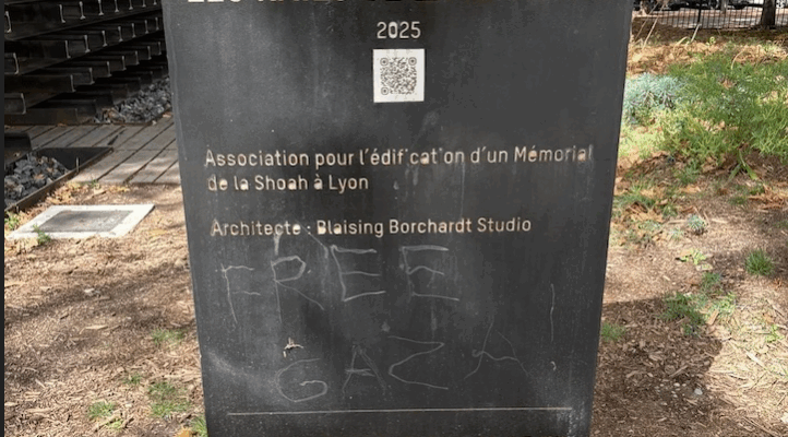 vandalized memorial