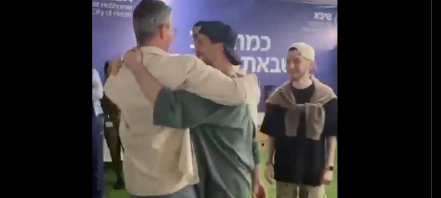 freed hostages reunite
