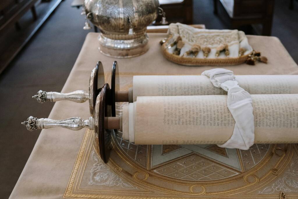 Torah scrolls