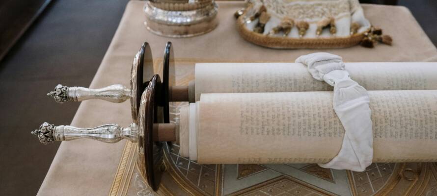 Torah scrolls