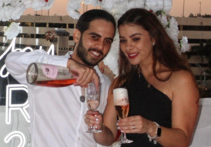 Former Gaza hostages Matan Zangauker and Ilana Gritzwesk