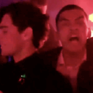 man screaming