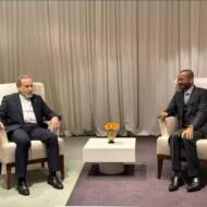 Iranian Foreign Minister Abbas Araghchi meets in Geneva with Omani Foreign Minister Badr Albusaidi.