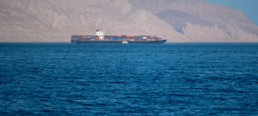 ship in Strait of Hormuz