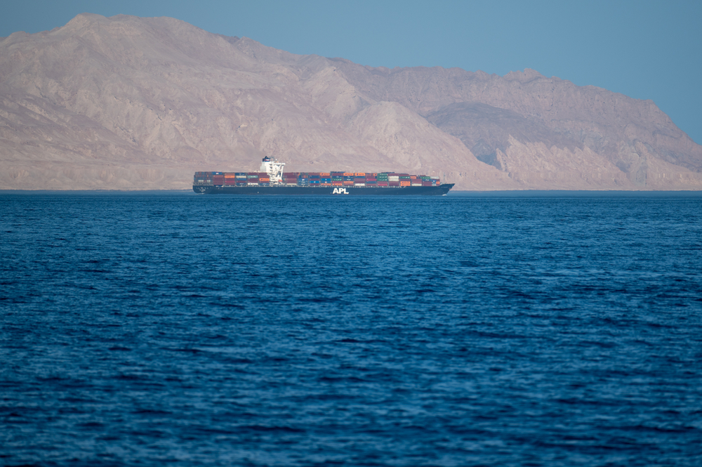 ship in Strait of Hormuz