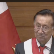 Peru’s interim president, José María Balcázar,